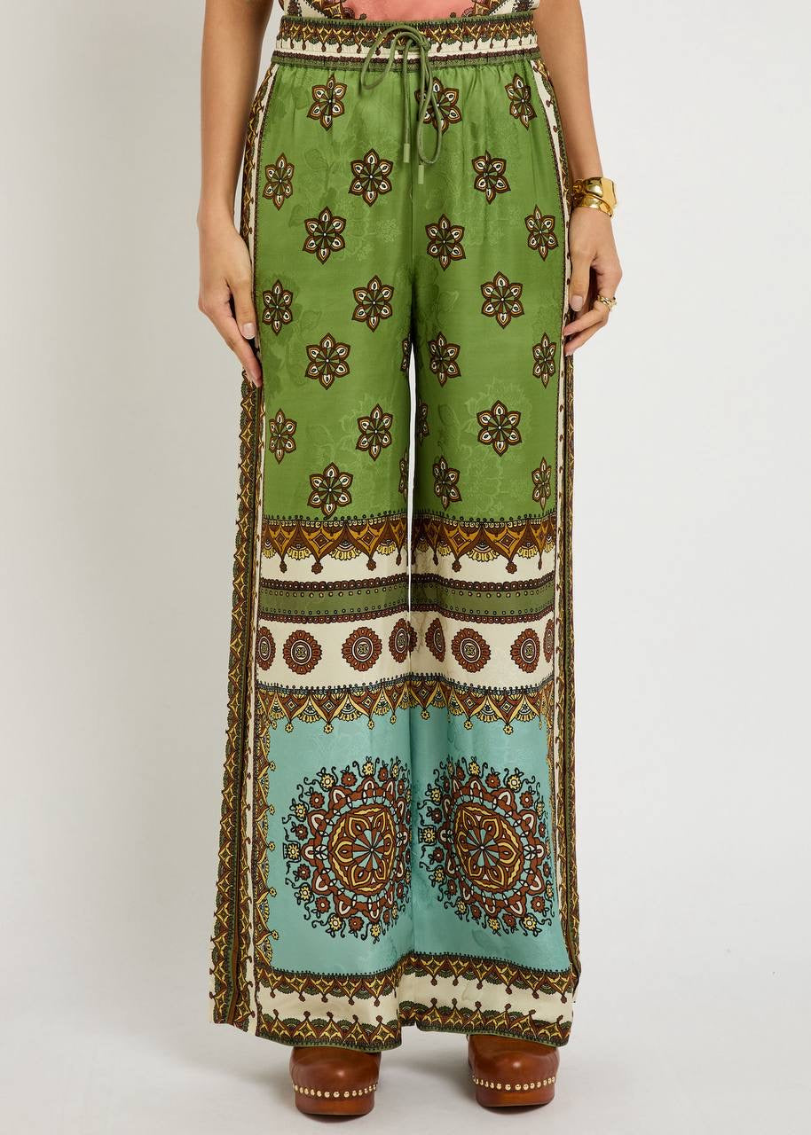 ALM Contina Printed Shirt | Pants | Jacquard Viscose Set