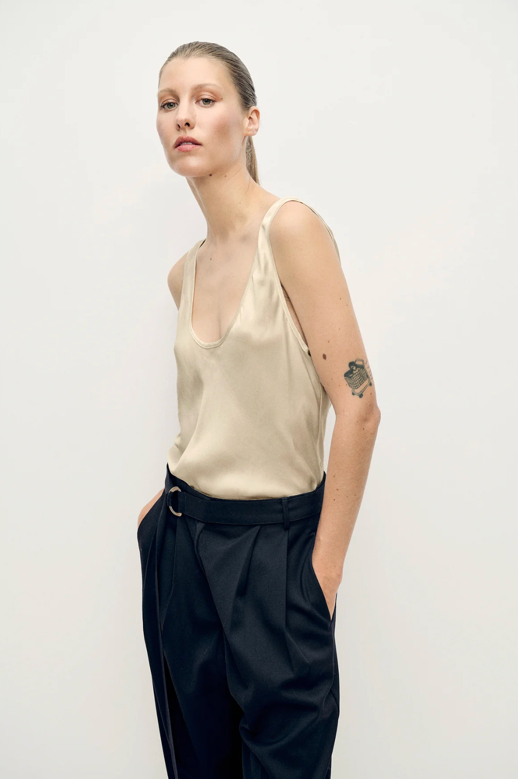 SALE! SL Silk Scoop Neck Tank Top