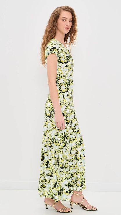 PS Noelani Rayon Stretch Jersey Keyhole Maxi Dress