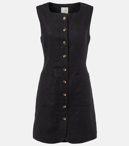 PSE Emma Button Down Linen Mini Dress