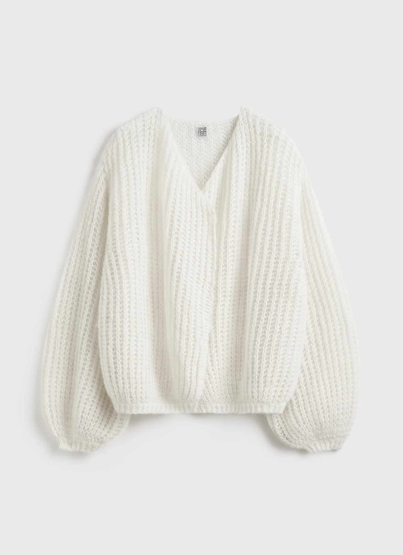 Tot Puffed Mohair-Wool Blend Cardigan