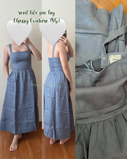 Ref Everett Linen Midi Dress