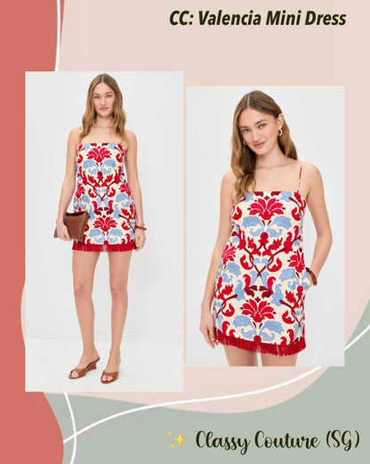 CC Valencia Linen Shift Mini Dress