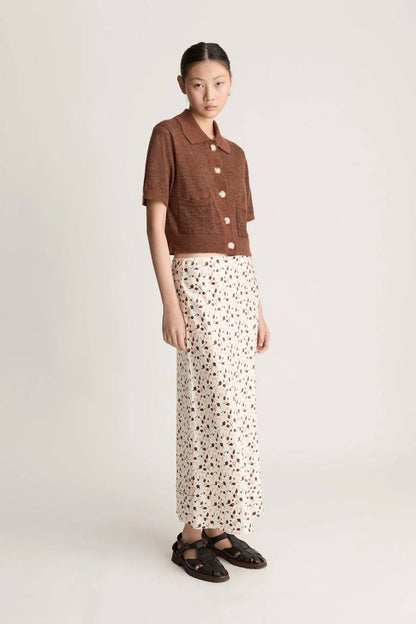 LM Tina Silk Midi Skirt
