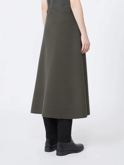 2 Colors! MM Kate Cropped Jacket (w Detachable Scarf) | Flared Midi Skirt | Double-Sided Wool Set