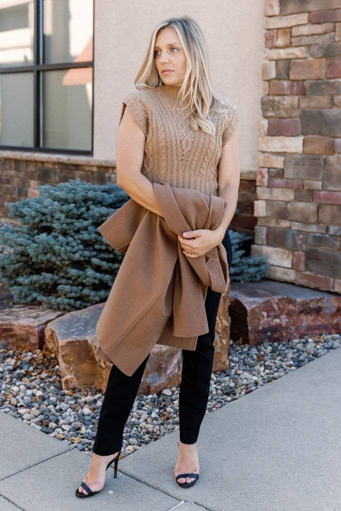 VB Holton Wool Cable Knit Vest
