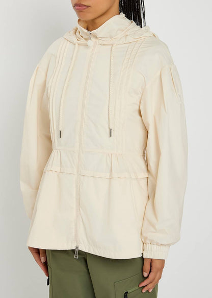 MC Vabre Pintucked Shell Hooded Jacket