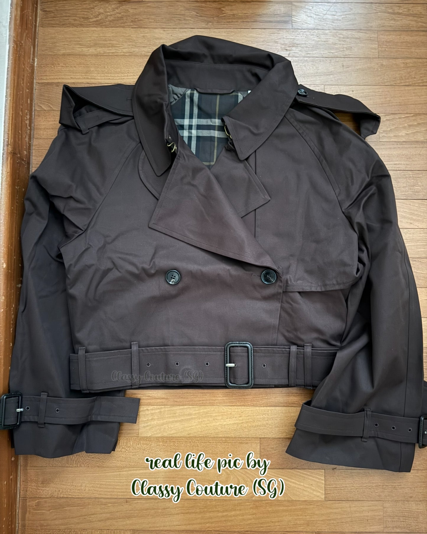 BBR Dolebury Cropped Cotton-Gabardine Trench Coat Jacket