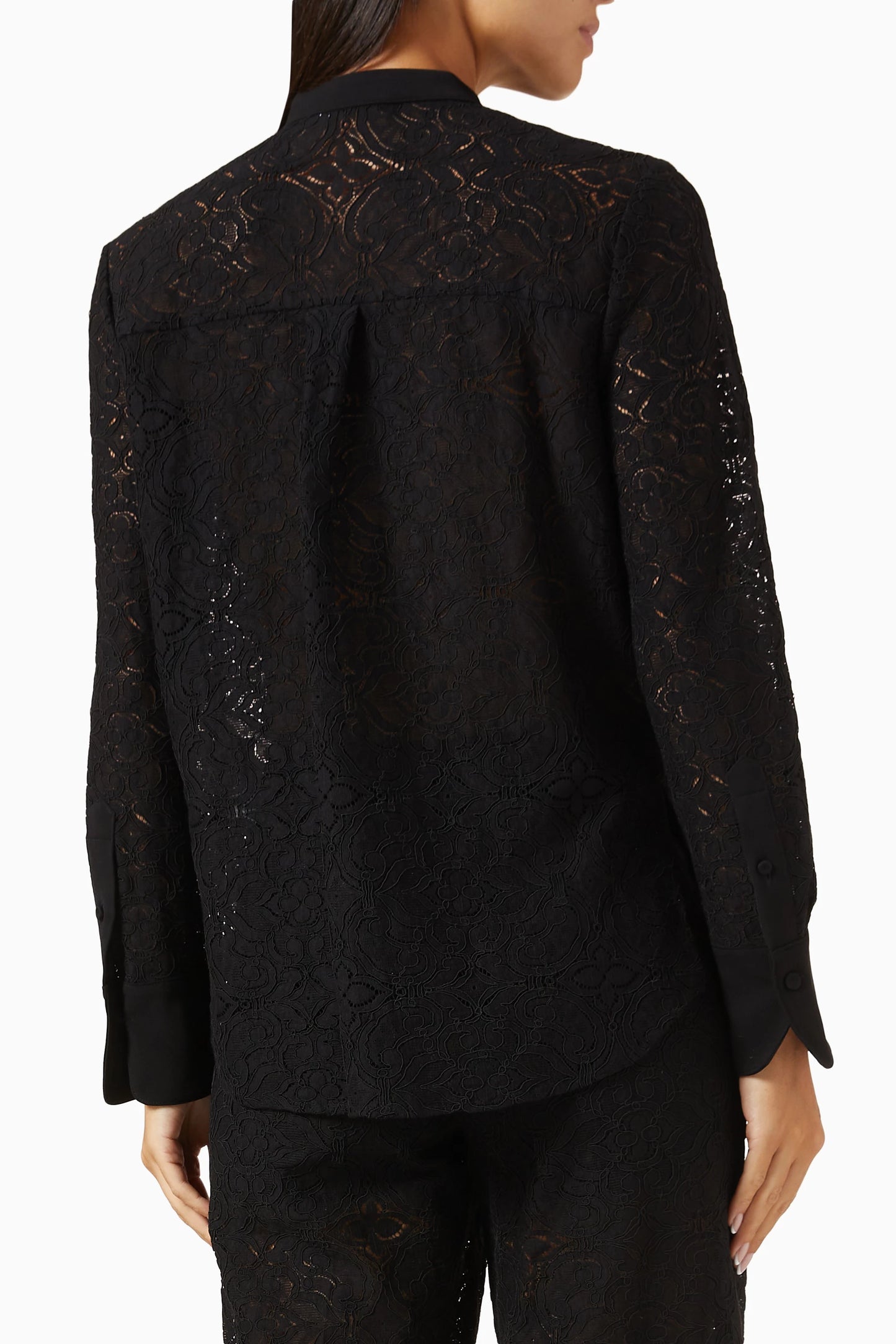 VB Naya Embroidered Cotton-Blend Shirt Top