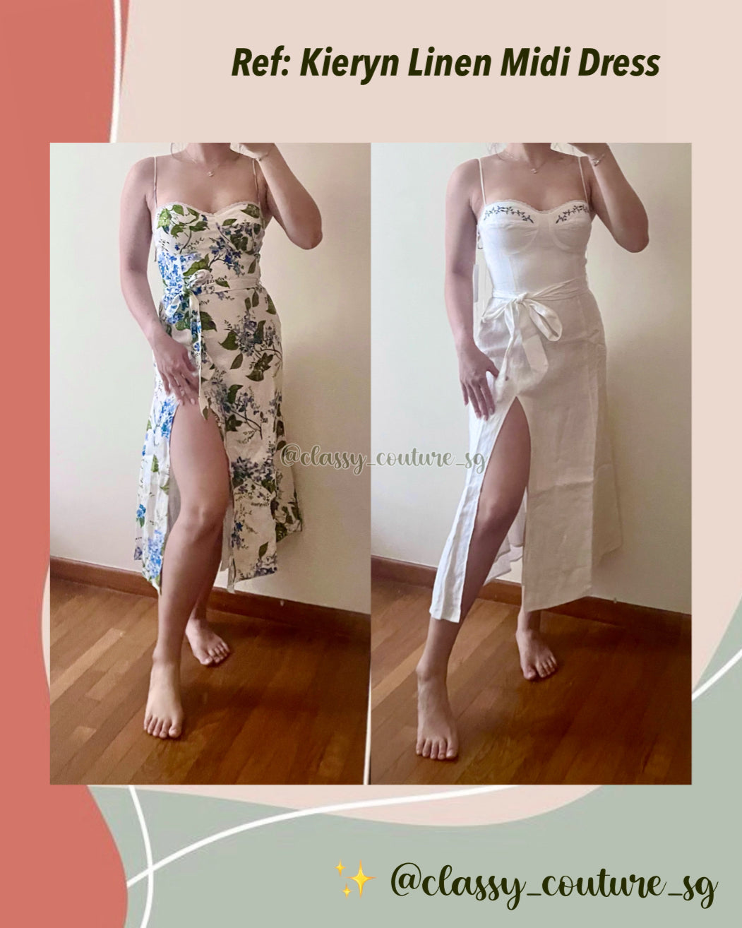 kieryn linen dress Reformation Kieryn Linen Midi Dress Anthropologie Bustier White Size 8 NEW
