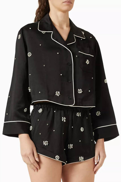 SD Nerissea Embellished Top Sorela Skirt Shorts