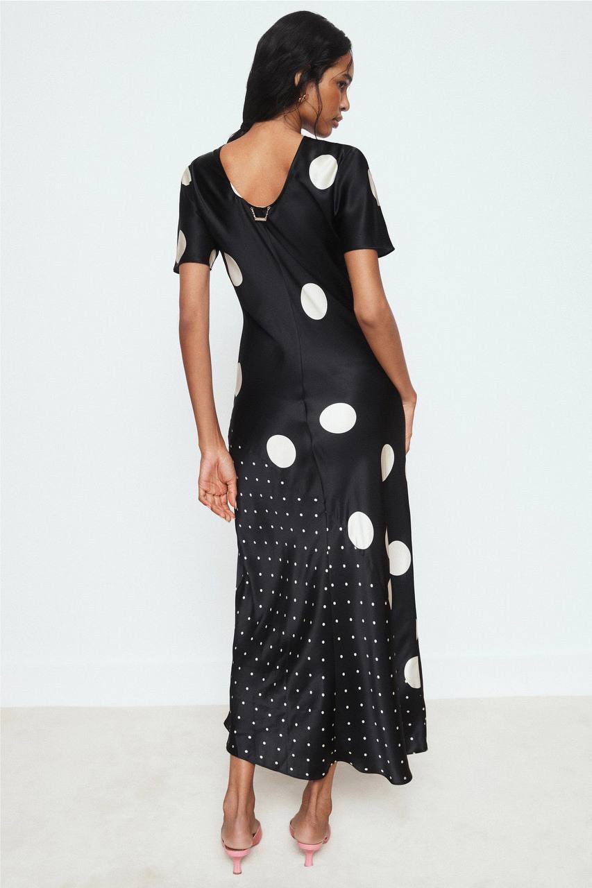 (PART 5/5) SL Short Sleeve Silk Bias Midi Maxi Dress
