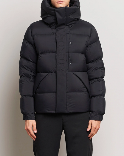 MC Men’s Madeira Hooded Short Down Jacket in Black