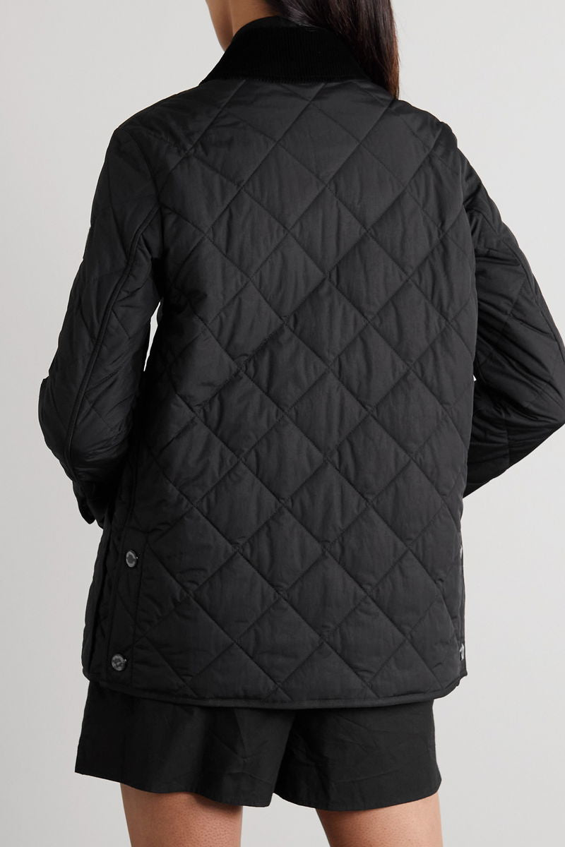 BBR Corduroy Collar Quilted Shell Jacket