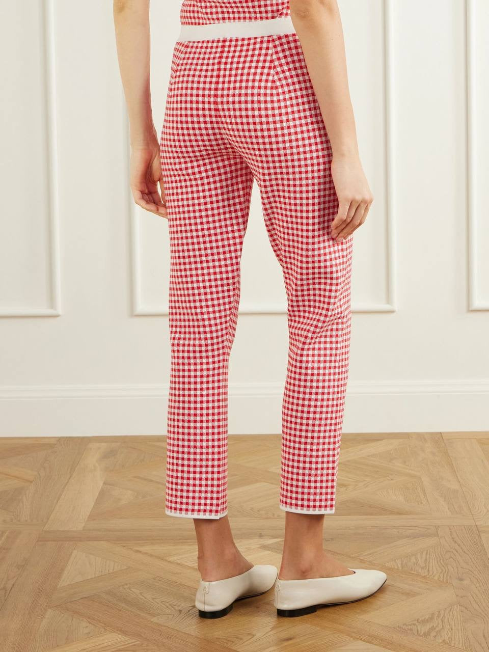 PSE Micah Halter Top | Cardigan | Pants | Shorts | Dress | Viscose-blend Red/white Gingham Check Set