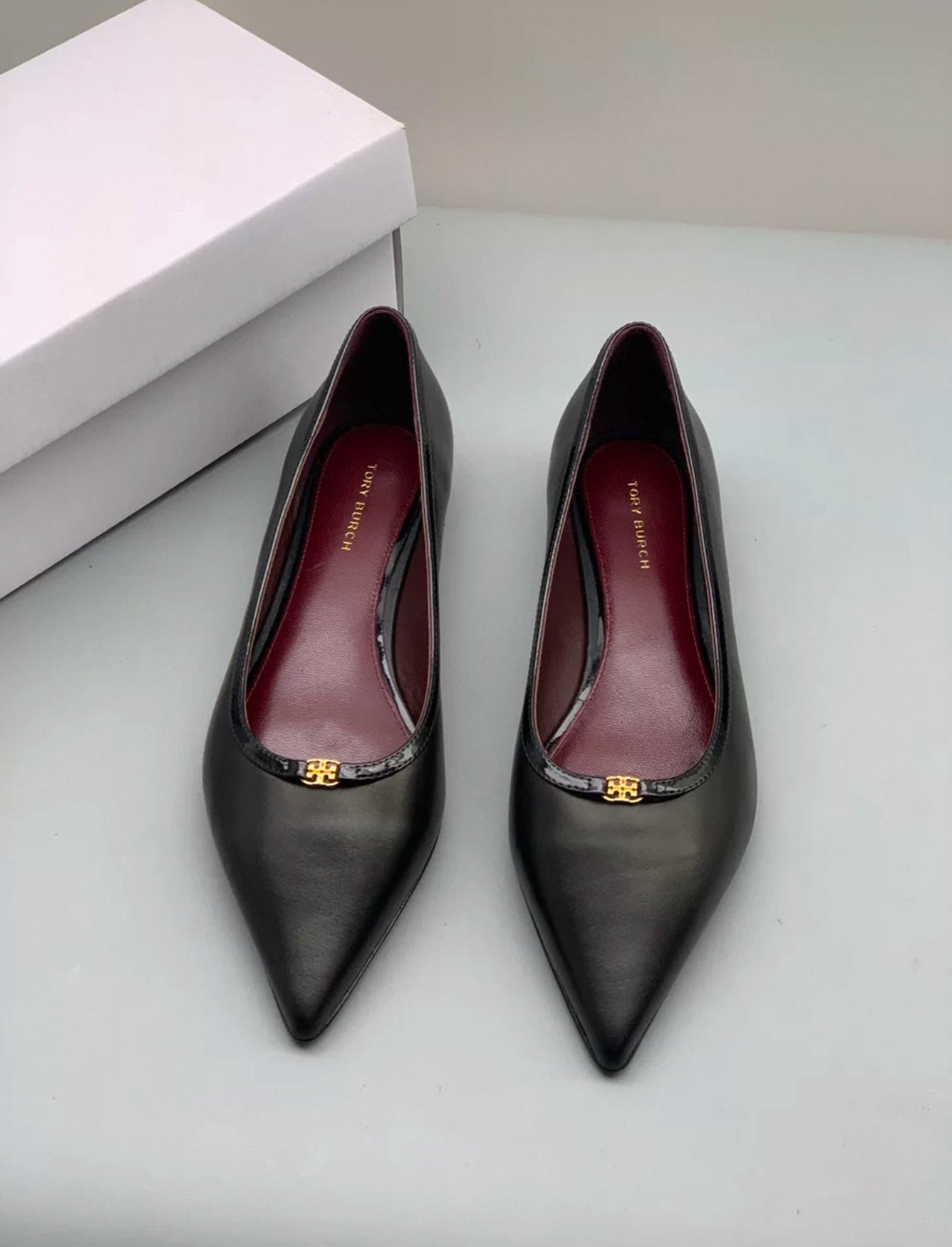 TB Double T Buckle Flat Shoes