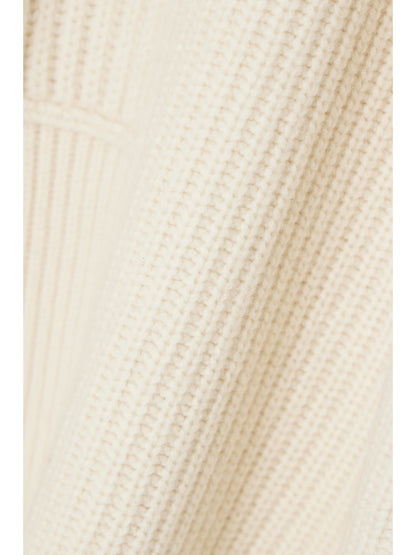 Tot Panelled Ribbed Wool Sweater Pullover