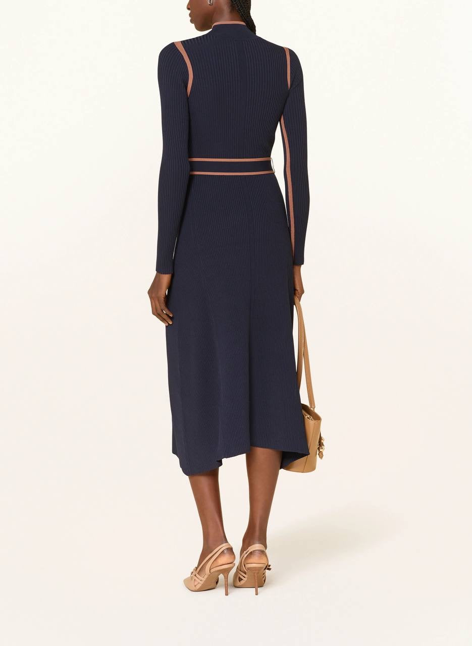 RS Ella Colour Block Jumper Belted Midi Dress