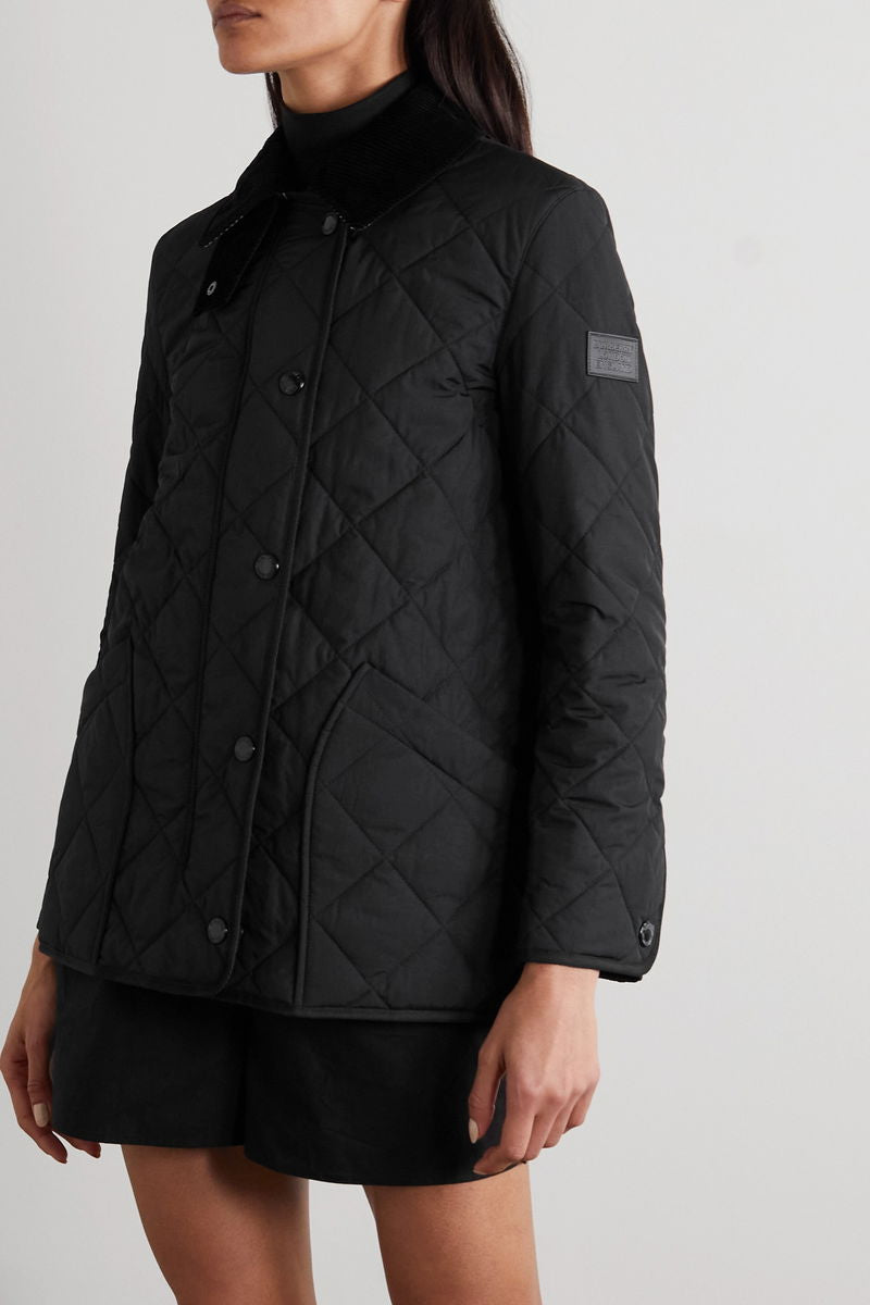 BBR Corduroy Collar Quilted Shell Jacket