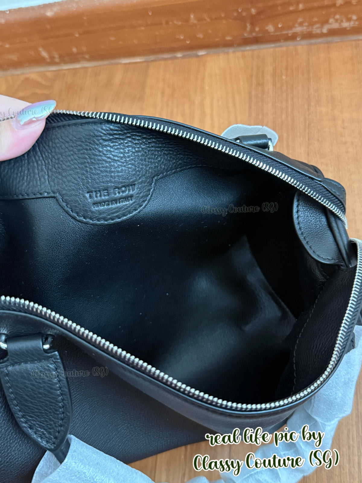 Edith Small Cylindrical Calfskin Leather Bag