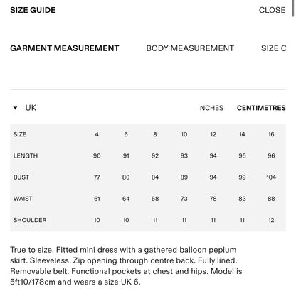 SP Prince of Wales Check Houndstooth Bubble Skirt Mini Dress