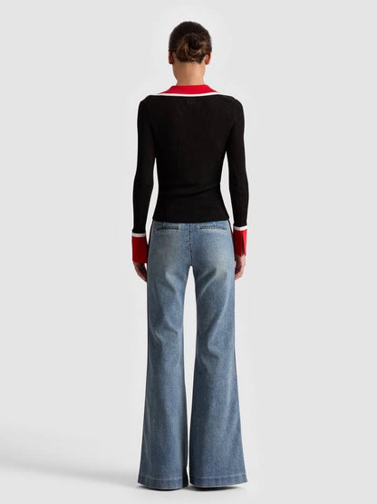 AO Nealie Colorblocked Cardigan