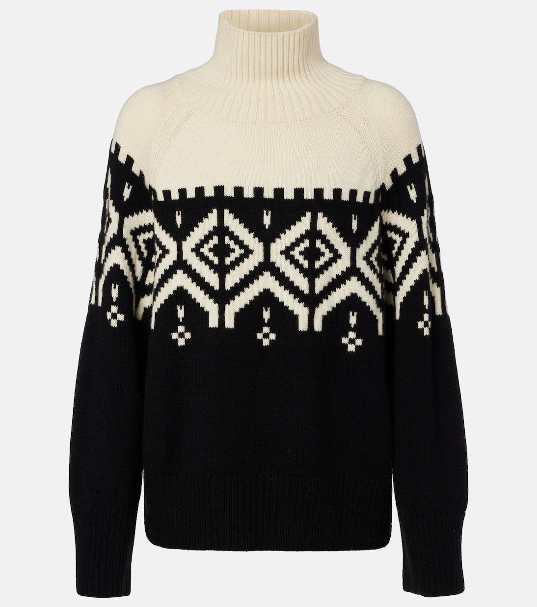 ATZ Hamilton Fair Isle Merino Wool Turtleneck Sweater