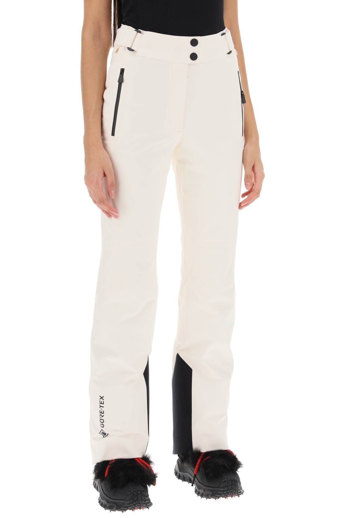 MC Grenoble Vizelle Tech Ski Down Jacket w/ Lamb Fur Trim | Belted Ski Trousers Pant | Set