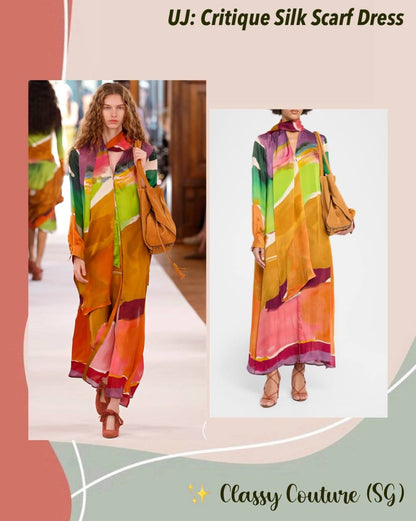 UJ Critique Silk Scarf Dress