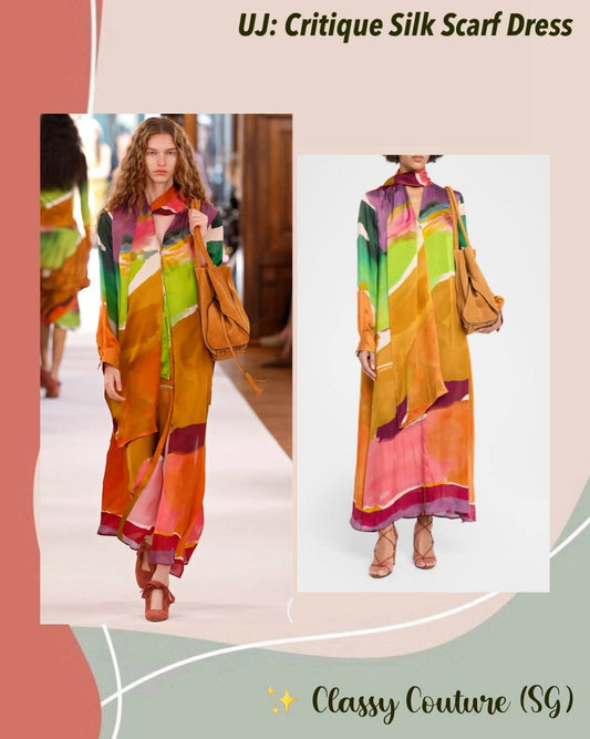 UJ Critique Silk Scarf Dress
