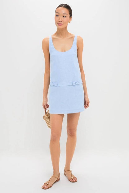 PSE Harper Linen Shift Bow Mini Dress