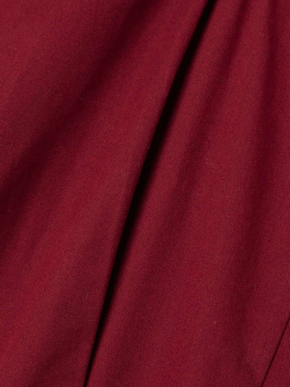 PS Ainsley Pleated Brushed Cotton Blend Twill Midi Dress