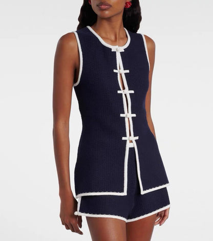 PSE Lou Tunic Sleeveless Vest Top | Shorts | Viscose-blend Set