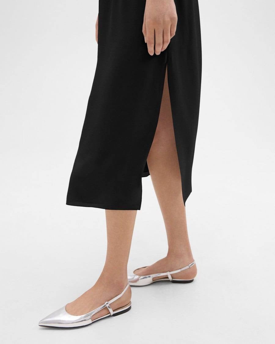 TH Combo Slip Midi Dress in Silk Georgette