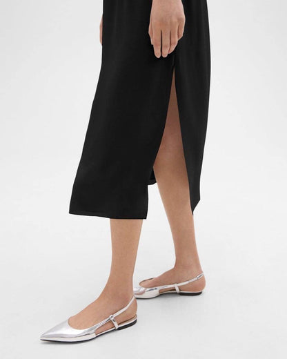 TH Combo Slip Midi Dress in Silk Georgette