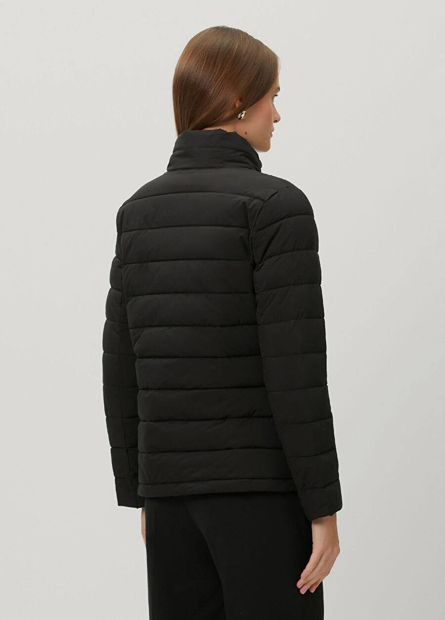 Quilted Stand-collar Mockneck Lightweight Puffer Jacket