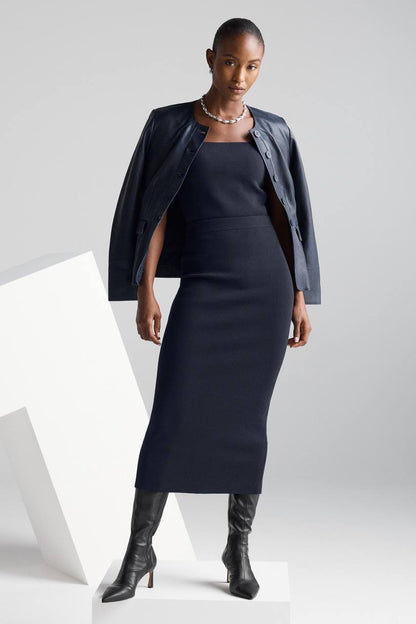TF Sculpt Knit Keighley Tank Top | Santon Midi Skirt | Viscose-blend Set