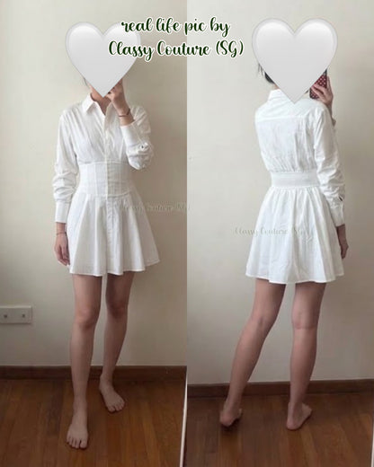 AO Edie Corset Viscose-blend Mini Dress