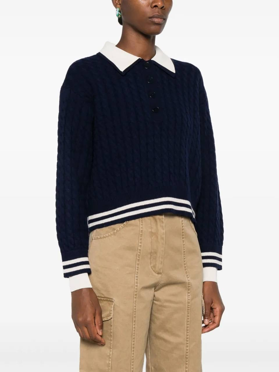 SD Fred Wool-Cashmere Cable Knit Sweater