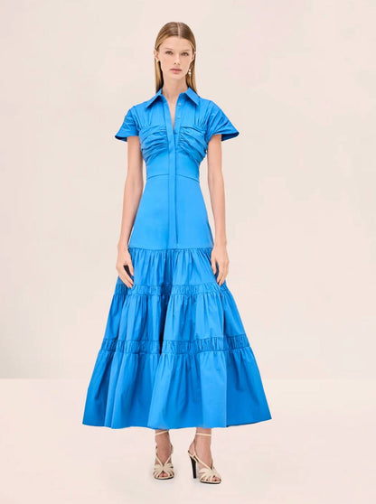 ALX Carosini Cotton-viscose Midi Dress