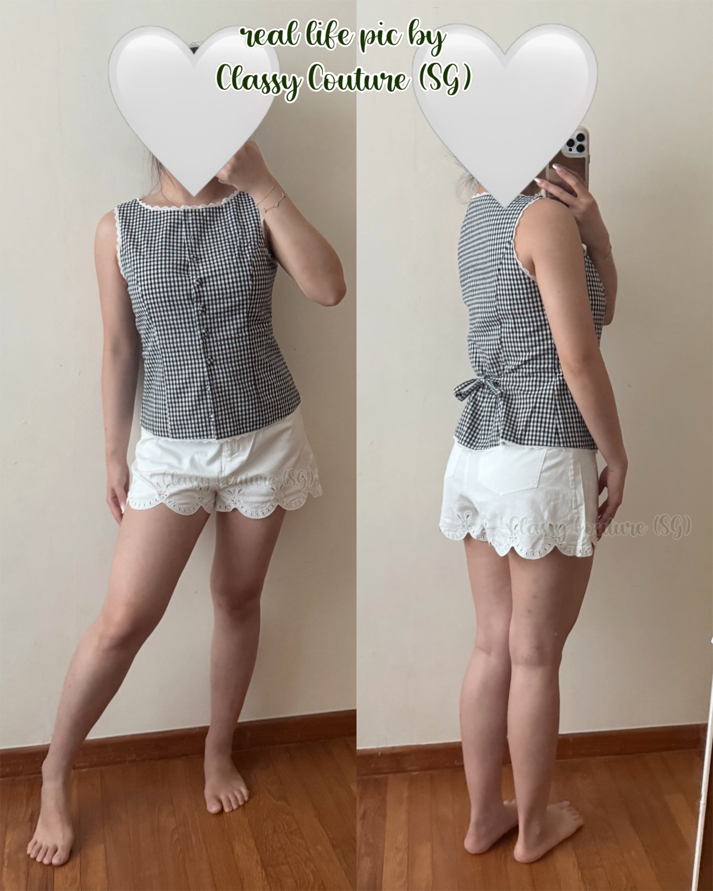 4 Colors! Ref Amela Linen Top Vest