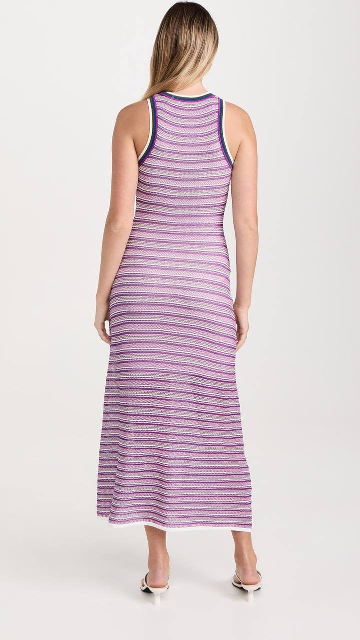 VB Sivan Slip Mesh Midi Dress