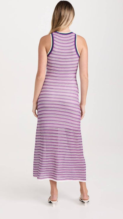 VB Sivan Slip Mesh Midi Dress