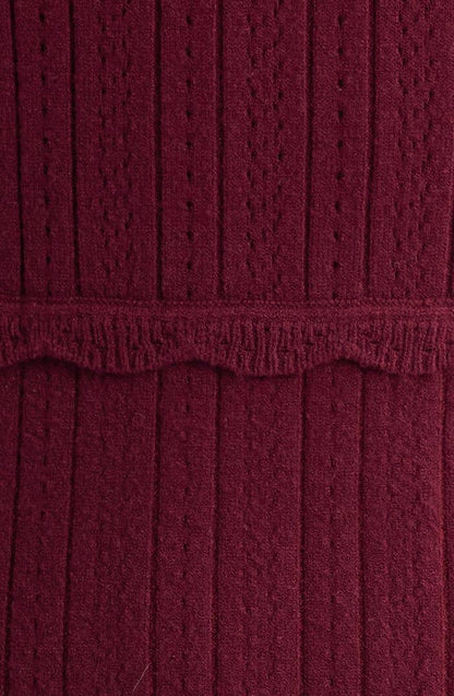 LSF Lavender Pointelle Knit Mini Dress
