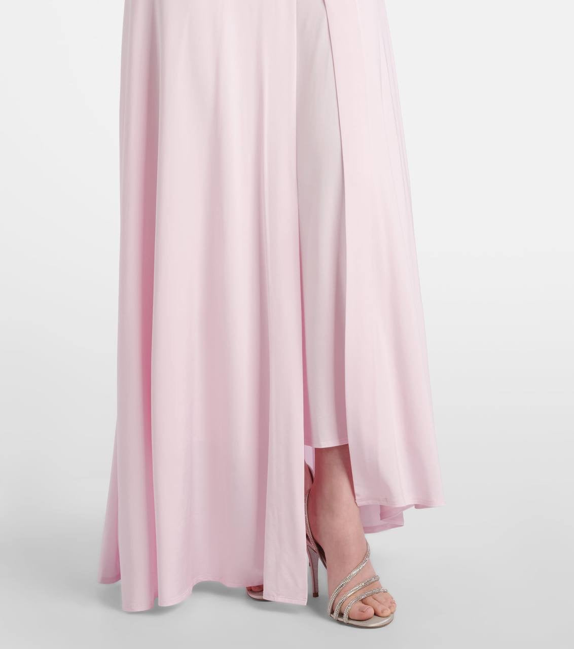 SP Pink Jersey Draped Maxi Dress