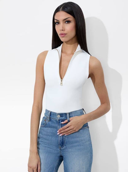AO Leighton Reversible Mock Neck Viscose-Blend Tank Top