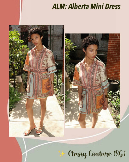 ALM Alberta Linen Mini Dress Shirtdress