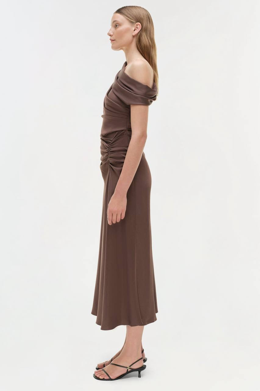SK Joanna Satin Midi Dress