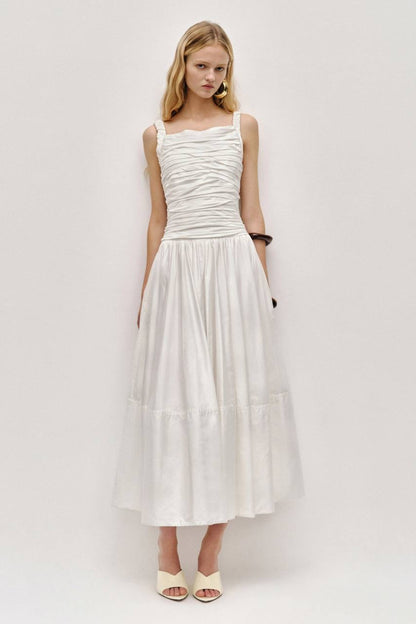 AJ Star Cotton Midi Dress