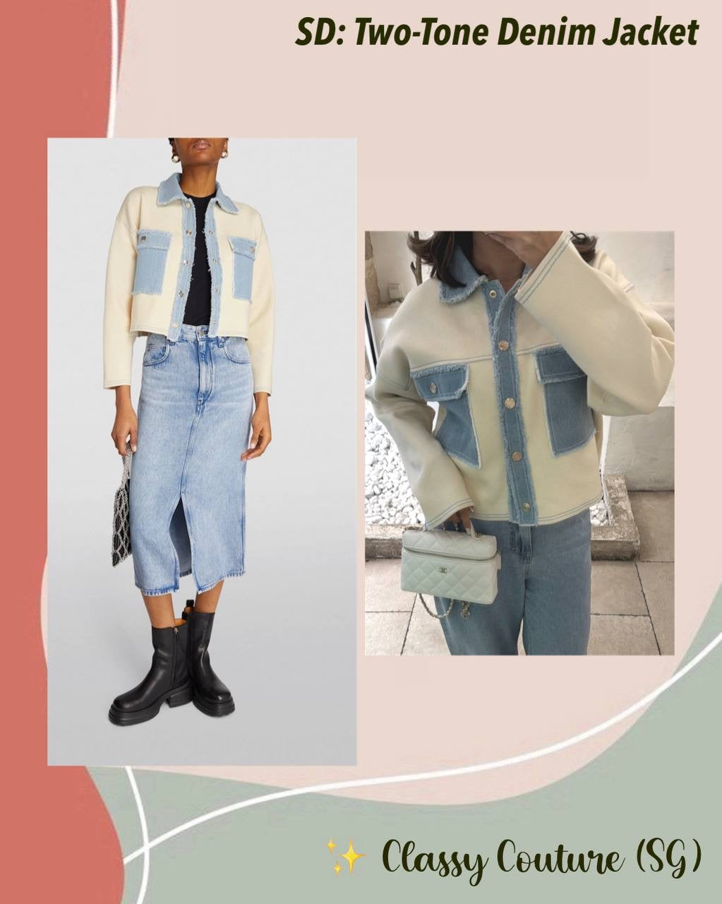 SD Two-Tone Denim Jacket